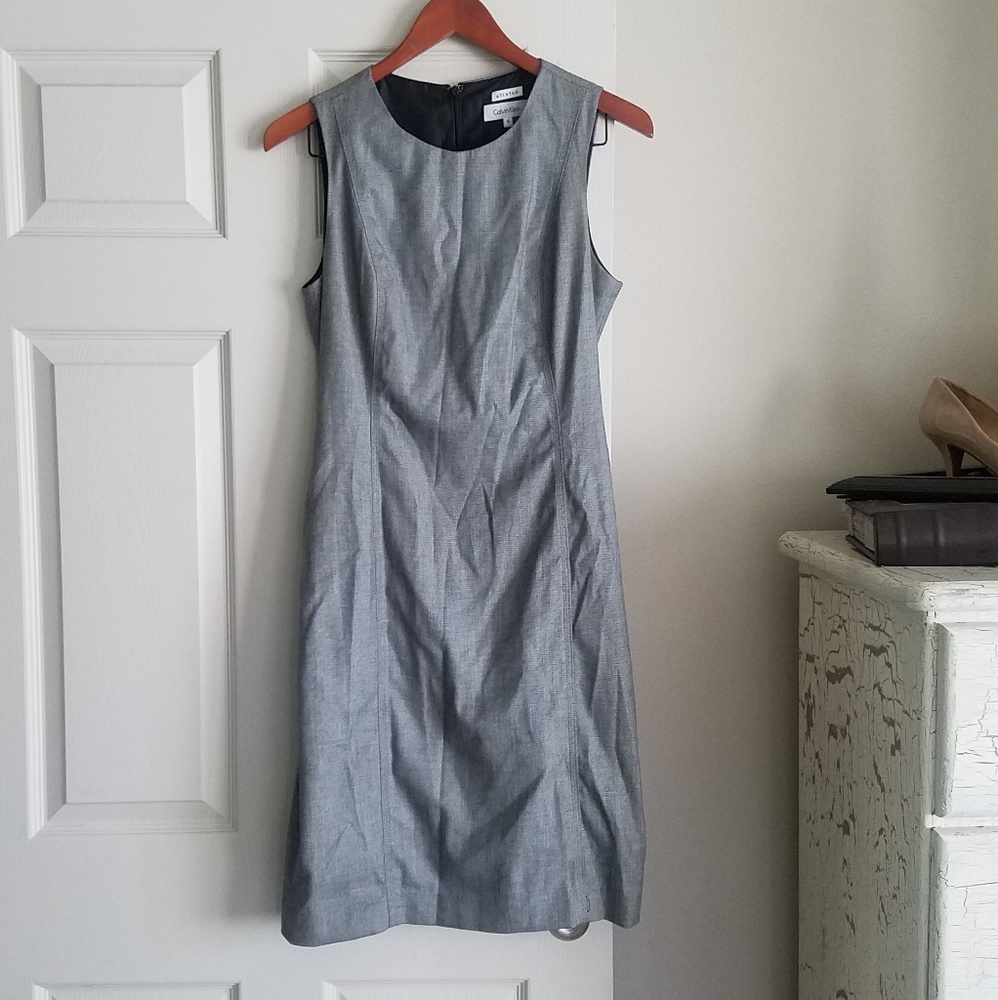 Calvin Klein 6 Belted Dress Excellent Condition